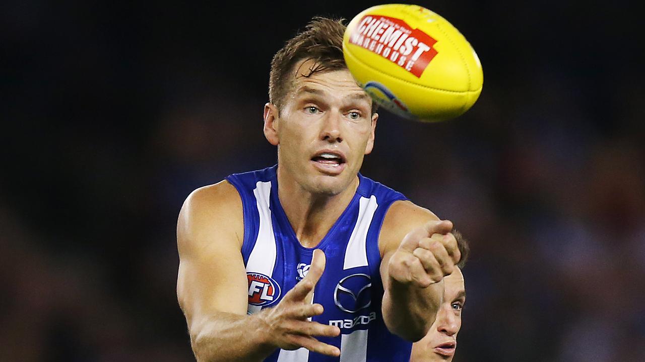 Shaun Higgins wants to stay at North Melbourne. Picture: Getty Images