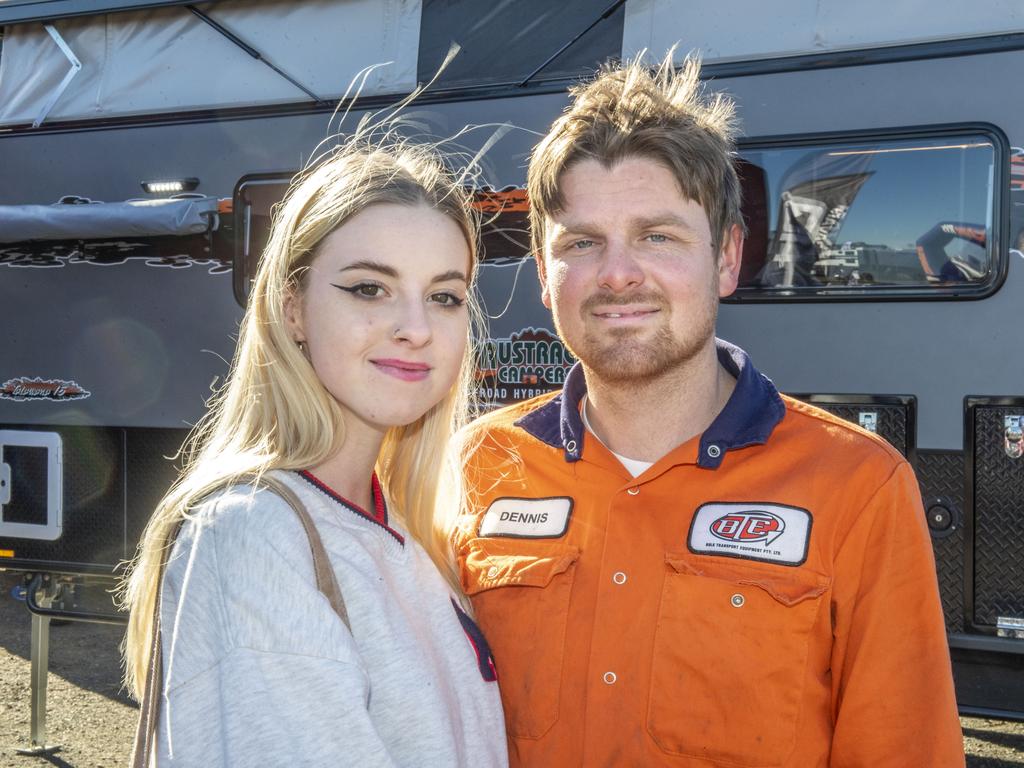 Katie and Dennis Gallagher at the Queensland Outdoor Adventure Expo, Toowoomba Showgrounds. Friday, July 29, 2022. Picture: Nev Madsen.