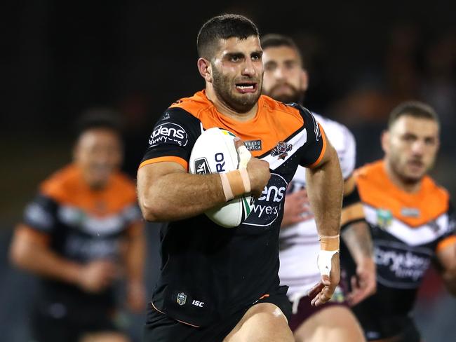 Alex Twal was the definition of an impact player against Manly. Picture: Getty Images