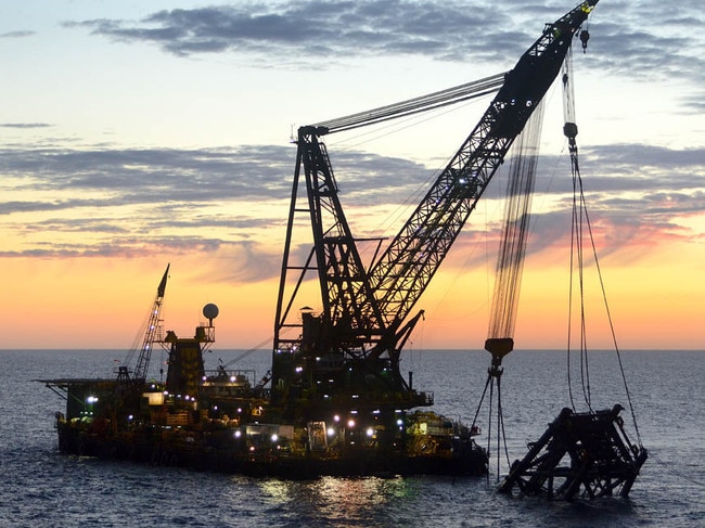 The ExxonMobil Kipper Tuna Turrum gas project at sea in Victoria.
