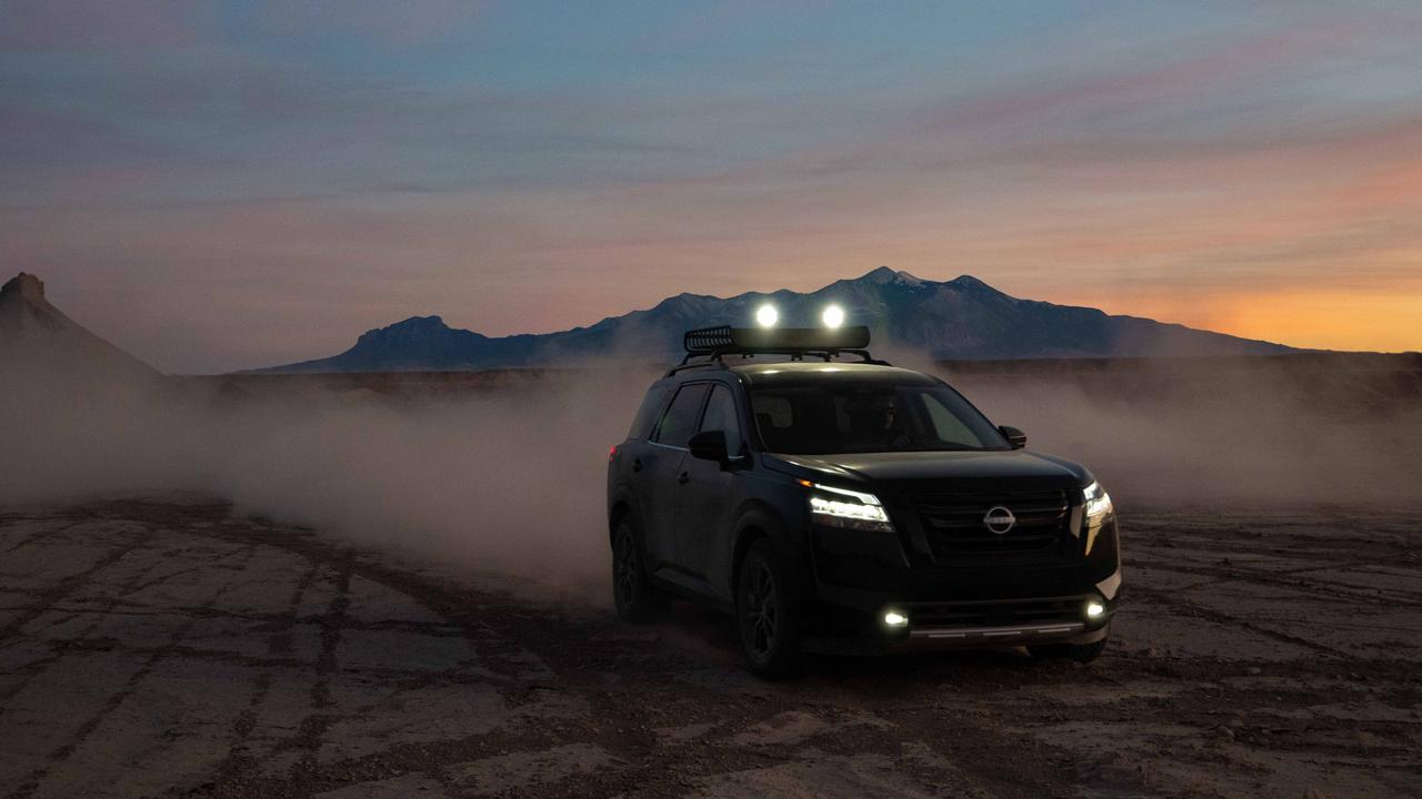 Nissan plans to offer rugged accessories for the new Pathfinder.