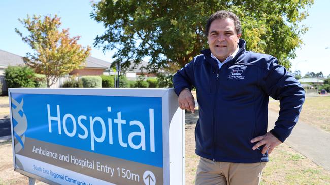 Tony Pasin outside of the Mount Gambier and Districts Health Service. Picture: Tony Pasin