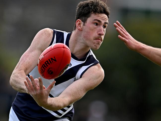 BundooraÃs Jackson Davies during the NFNL Heidelberg v Bundoora football match in Preston, Saturday, Sept. 9, 2023. Picture: Andy Brownbill