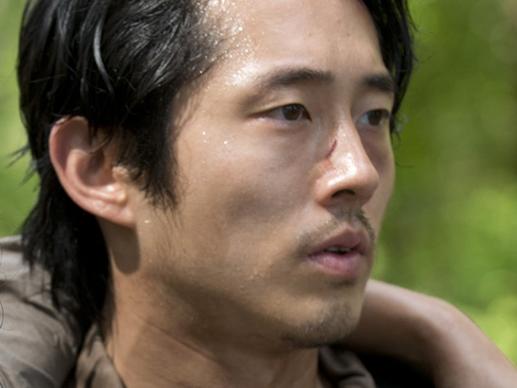 Beth Keener as Annie and Steven Yeun as Glenn Rhee - The Walking Dead _ Season 6, Episode 3 - Photo Credit: Gene Page/AMC