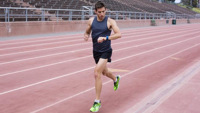 New addition ... Fitbit’s Surge watch includes a GPS chip for the first time.