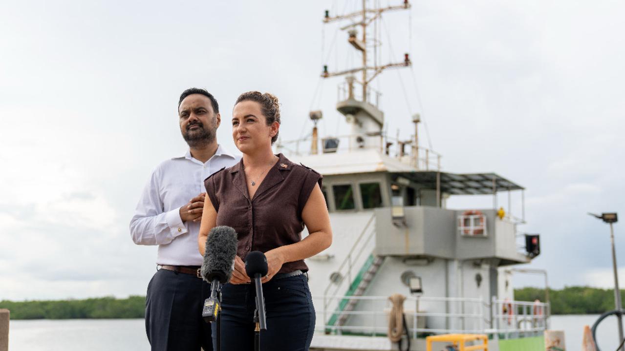 Ms Finocchiaro (right) says the event will offer local businesses the chance to gain insight into future defence industry opportunities. Picture: Country Liberal Party.