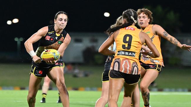 Monique Conti starred again for the Tigers in Cairns. Picture: Emily Barker/Getty Images