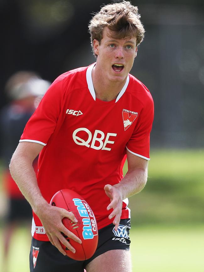 Nick Blakey graduates from Sydney’s Academy to the AFL. Picture: Phil Hillyard