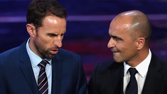 England coach Gareth Southgate and Belgium’s Roberto Martinezx will lock horns.