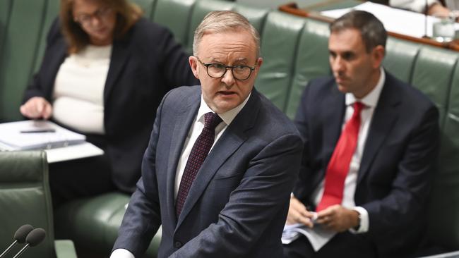 Prime Minister, Anthony Albanese during Question Time at Parliament House in Canberra. Picture: NCA NewsWire / Martin Ollman