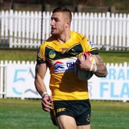 Barry Ruttley was one of two from Thirlmere to represent the combined Australian Defence Force side in the NRL Anzac Day curtain raiser at Allianz Stadium. Supplied: Thirlmere Roosters.