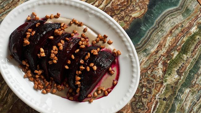 Roasted beetroots.