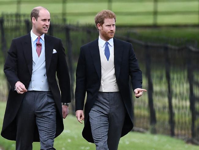 Prince William and Prince Harry before Megxit. Picture: AFP