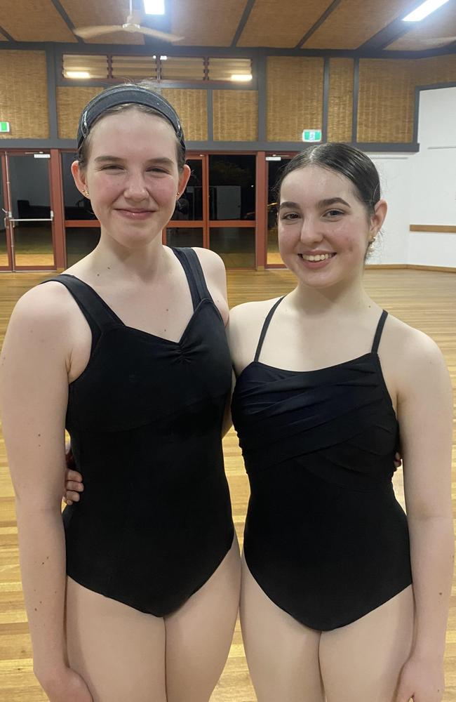 Katelyn Sturdy and Emily Camp pictured together at the dance studio.