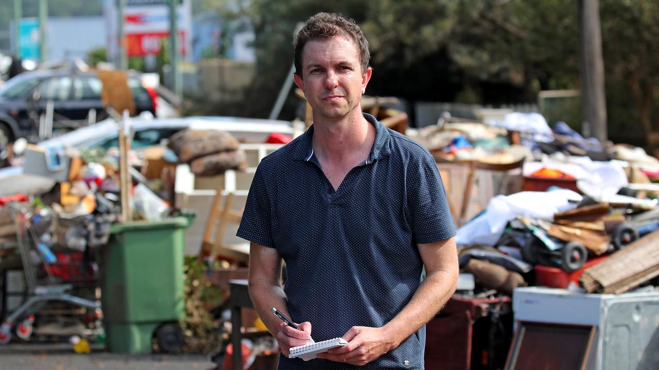 Northern NSW editor Stuart Cumming says a lot of people hit hard by the floods don’t have any insurance cover. Picture: Toby Zerna