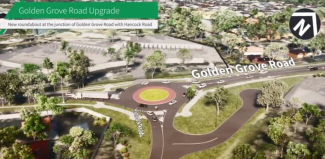 The $20 million upgrade of Golden Grove Rd is set to begin. Picture: SA Government