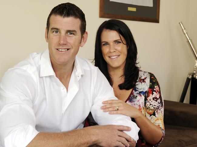 Ben and Emma Roberts-Smith at home in 2011. Picture: Karin Calvert