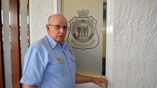 John Skinner working hard at the helm of the Warwick RSL Sub Branch. Picture: Jonno Colfs