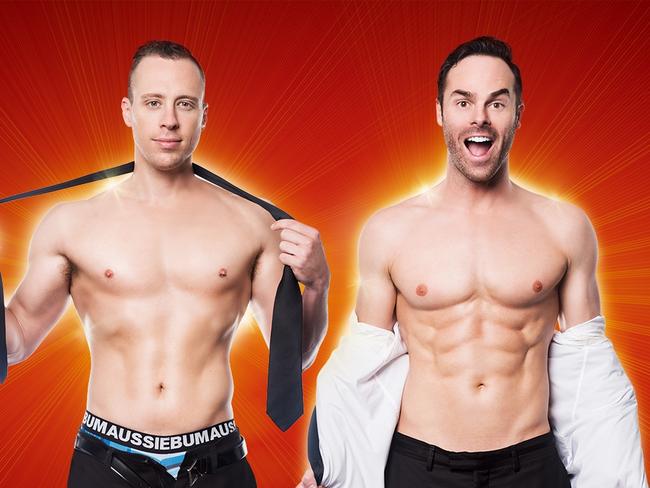 The Naked Magicians Christopher Wayne and Mike Tyler