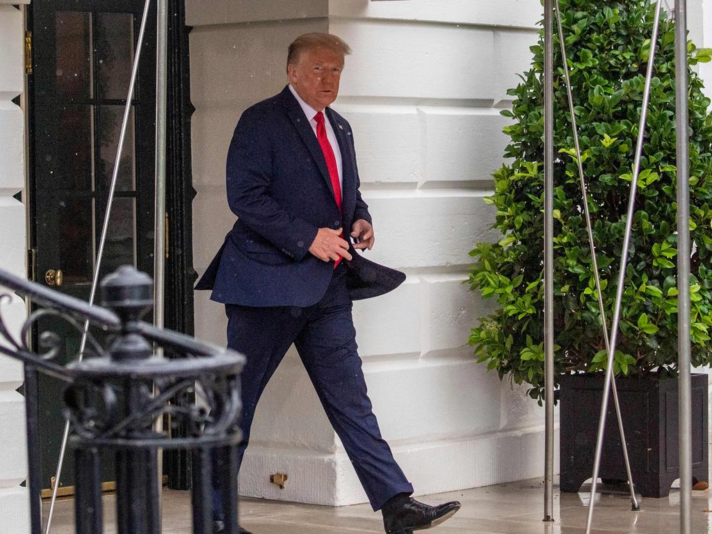 President Donald Trump leaving the White House for a campaign rally in Tulsa, Oklahoma Picture: Photo by Eric BARADAT / AFP