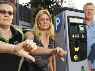 Business owners and hospital visitors are unhappy with the new parking meters around the medical precinct. Picture: David Nielsen