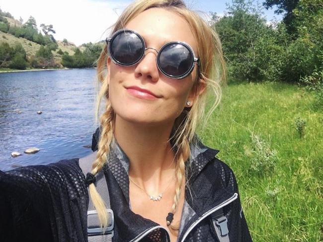 Karlie Kloss in Saratoga, Wyoming, 
