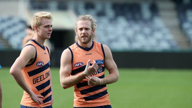 Cam Guthrie (right) is in less than 1 per cent of SuperCoach teams. 