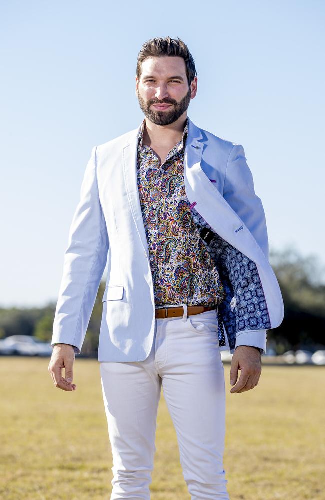 McLaren Gold Coast Polo by the Sea. Fashion on the field winner Callum Casserly. Picture: Jerad Williams