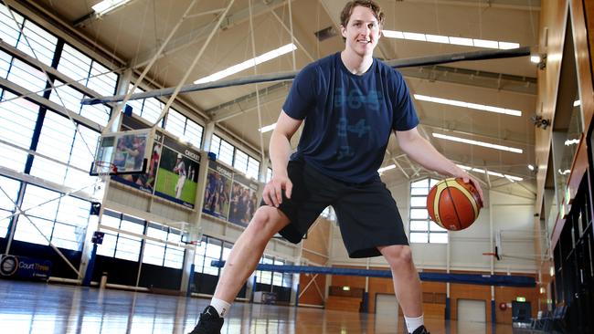 Local NBA player Cameron Bairstow is back in Brisbane. Picture: Patria Jannides