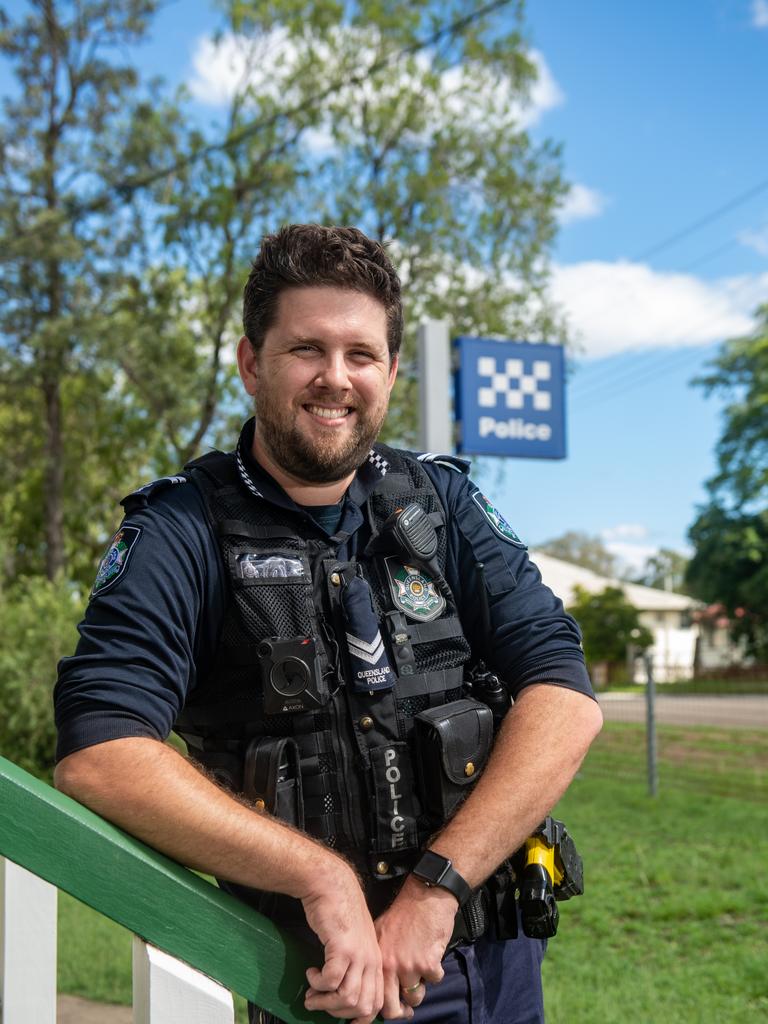 Toogoolawah Police's newest officer senior constable Justin Willcocks. PHOTO: Ali Kuchel