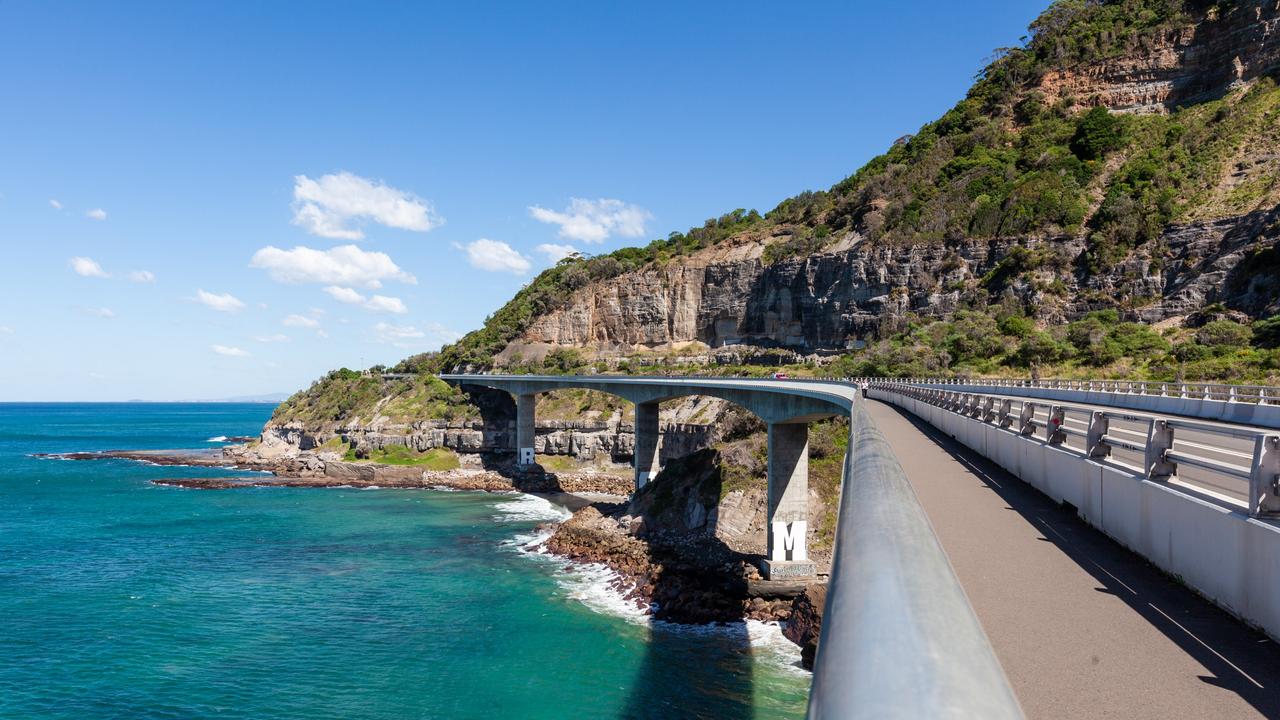 Sea Cliff Bridge - The most famous landmark on the Grand Pacific Drive in New South Wales, Australia. Target: 10 Kiamas. credit: