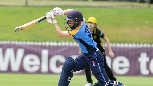 Georgia Redmayne was unstoppable with bat in hand. Picture: Bob Jones