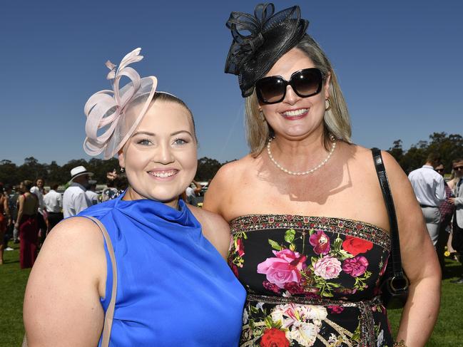 Apiam Bendigo Cup was held at Bendigo Racecourse, Bendigo, Victoria, on Wednesday, October 30th, 2024. Pictured enjoying the horse racing carnival are Sophia and Siobhan. Picture: Andrew Batsch