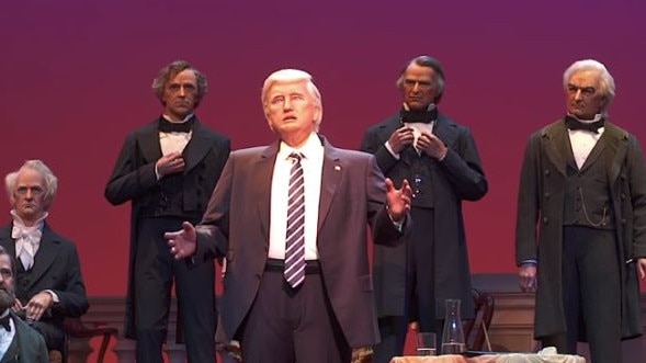 The Trump animatronics figure is getting ridiculed on social media. Picture: Supplied.