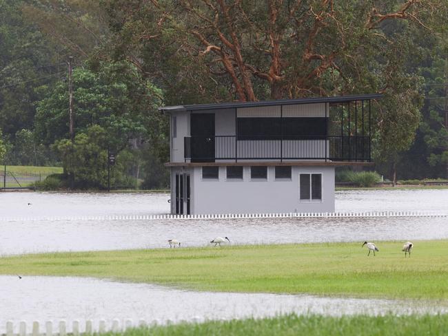 Lismore city centre and surrounds under floodwaters ahead of Cyclone Alfred. Picture: Matrix/ Nathan Smith