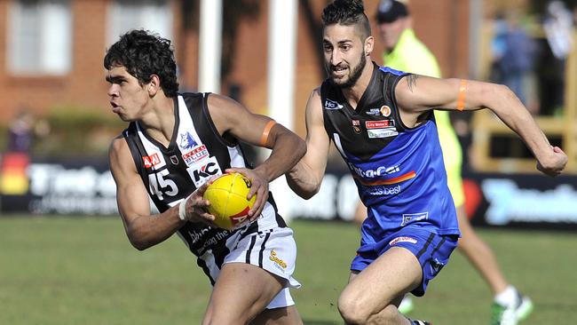 Charlie Cameron in action for Swan Districts. Picture: Theo Fakos