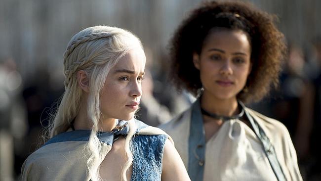 Dany giving someone her best "you know I have dragons, right?" look. (Game of Thrones Season 4 is coming April 7 to Showcase on Foxtel)