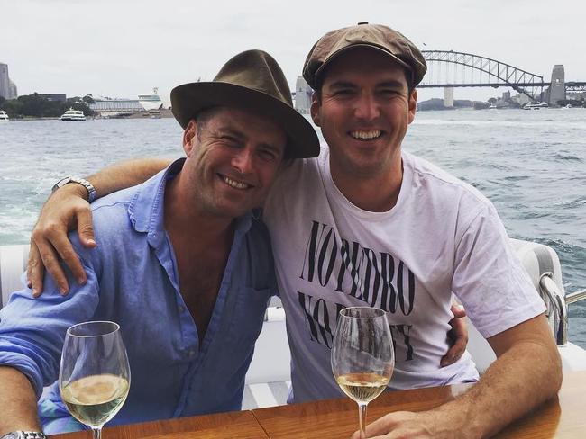 Karl and Peter Stefanovic are best mates. Picture: Instagram