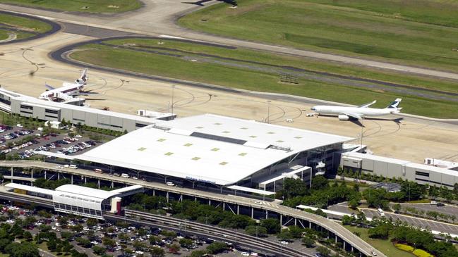 An airport worker has been injured in a reported accident at the Brisbane International terminal