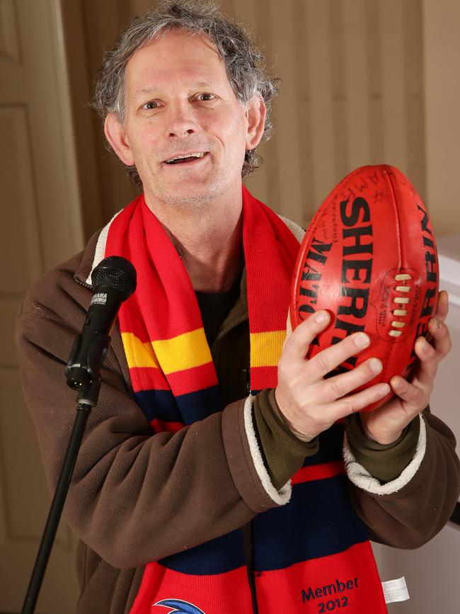 Crows lover Greg Champion. Picture: Norm Oorloff