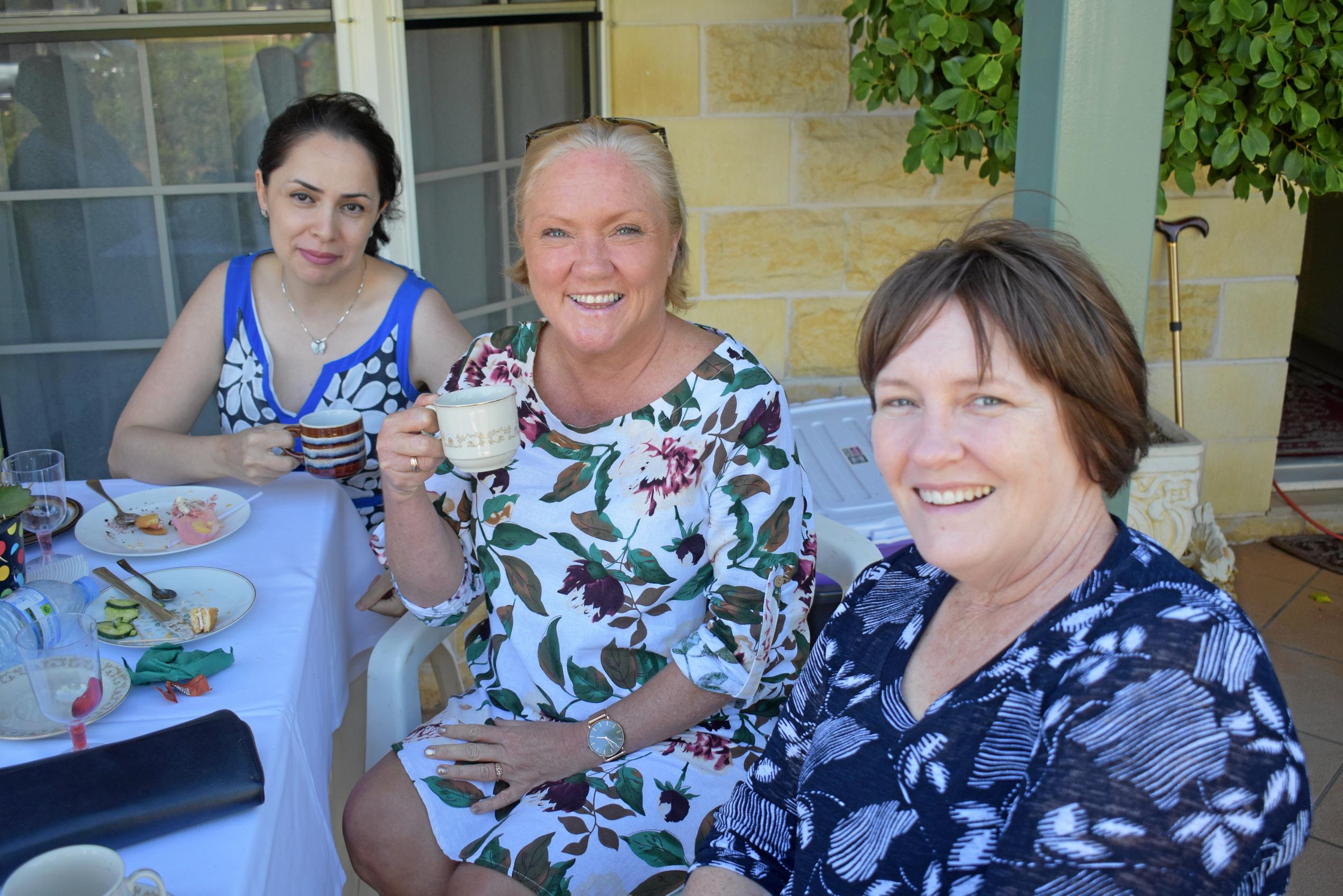 Ellie Farzanfar, Dana Simpson and Helen Johnston. Picture: Jorja McDonnell