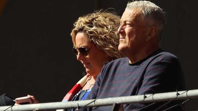 Bulldogs legend Barry Round was another familiar face in the crowd at Metricon Stadium on Saturday. Picture: Michael Klein