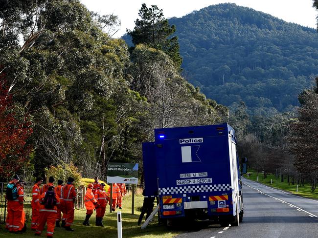 Karen Ristevski’s body was found in bushland at Mount Macedon in February last year. Picture: Nicole Garmston