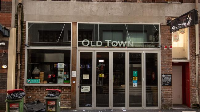 The woman was waiting outside this restaurant when the men pulled up and threw the unknown substance at her. Picture: Julian Andrews