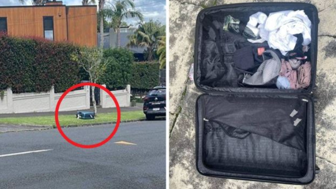 The case had been left outside Stephens Auckland home for four days before it was robbed. Picture: Supplied