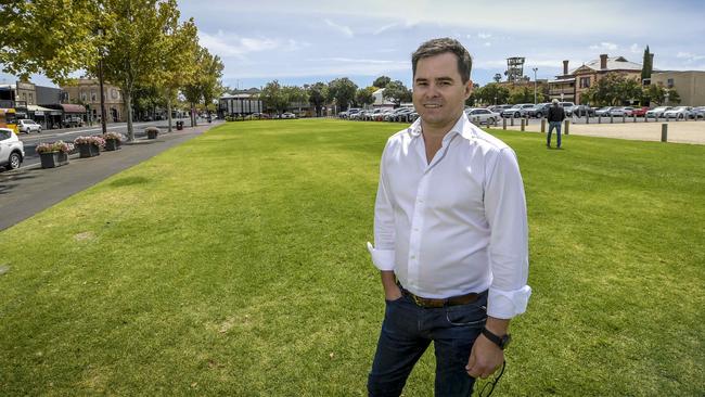 C&amp;G executive chairman Jamie McClurg on the former Le Cornu site at North Adelaide. Picture: Roy VanDerVegt.