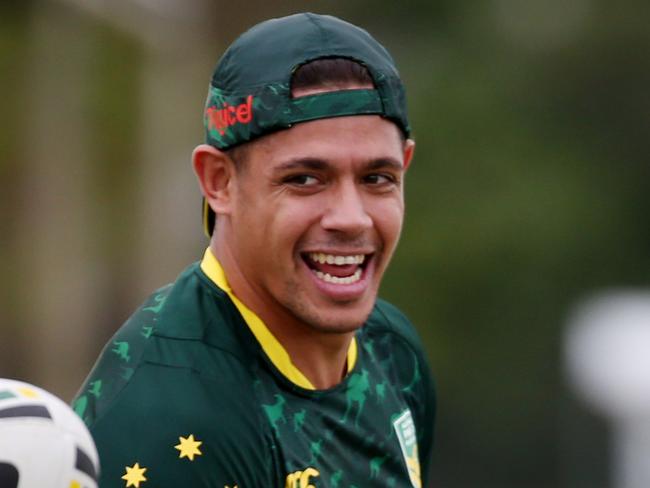 The Australian Prime Minister's XIII rugby league team training at Jones Park in Cairns. Dane Gagai. PICTURE: STEWART McLEAN