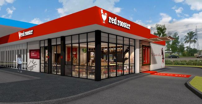 Concept art for Red Rooster's new Parap restaurant. Picture: SUPPLIED