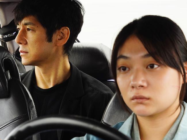 Hidetoshi Nishijima and Toko Miura in Drive My Car. Picture: Potential Films