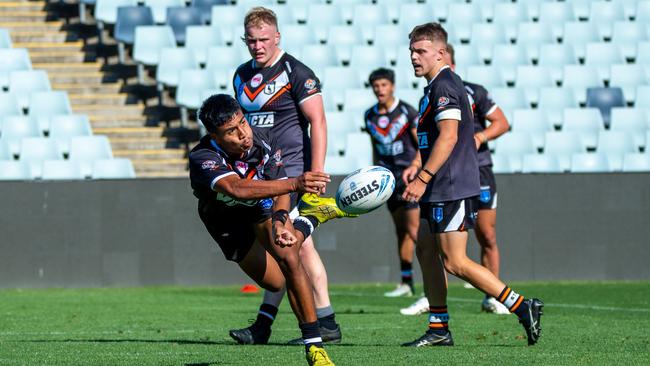 4pm- SG Ball Cup - western suburbs vs manlyHeith PritchardIn the NSWRL junior reps Round 1, SG ball cup match between Western Suburbs VS Manly at Camplelltown Sports stadium, Saturday Feb 4, 2023. Picture Thomas Lisson